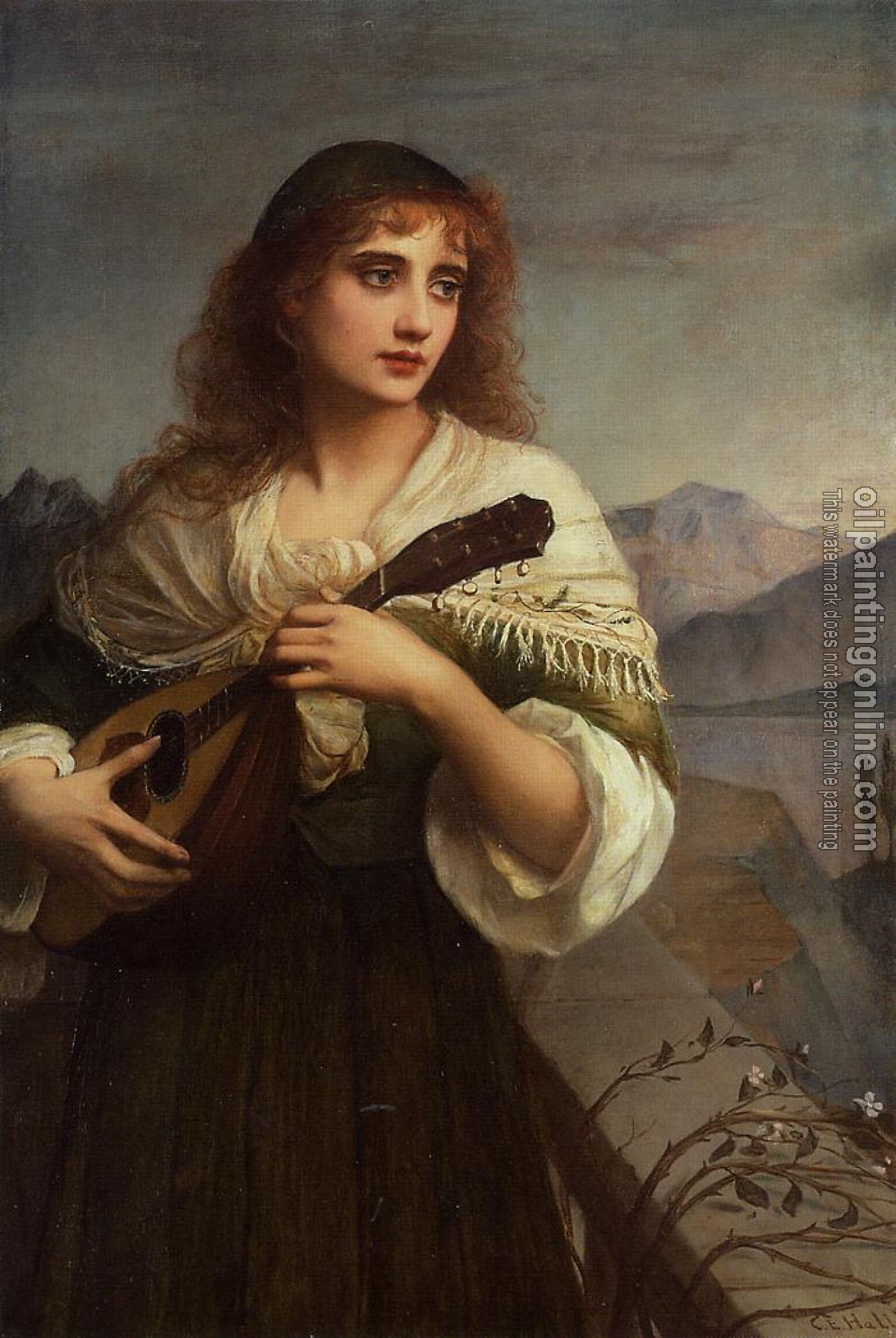 Edward Charles Halle - Frencesca and Her Lute